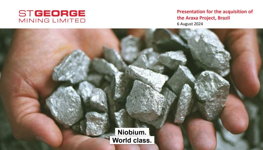 El niobio de Araxá es uno de los más puros y abundantes del mundo, utilizado principalmente en la producción de aleaciones metálicas super-resistentes. La región contribuye para que Brasil lidere el mercado global de este metal estratégico.