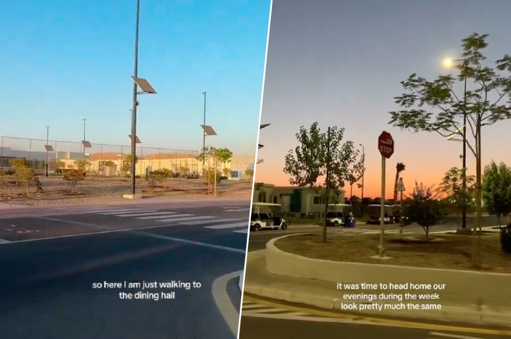 Los influenciadores que viven en NEOM muestran sus rutinas en las redes sociales, con videos de calles desiertas, edificios industriales y cenas en espacios modernos, pero sin mucho encanto. A pesar de intentar vender un estilo de vida futurista, los escenarios parecen más un sitio de construcción que una ciudad del futuro.