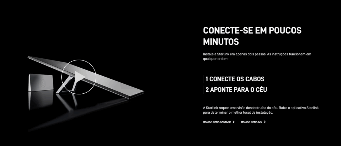La internet de Starlink funciona usando una red de miles de satélites que orbitan la Tierra en baja altitud (alrededor de 550 km). Estos satélites envían y reciben señales de antenas instaladas en los lugares de los usuarios.