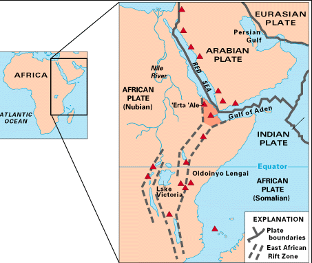 El Sistema de Rift de África Oriental Es Como una Gran Grieta en la Corteza Terrestre, Que Se Extiende Desde Mozambique Hasta el Mar Rojo. Está en el Centro de Esta Transformación, Donde la Corteza Continental Se Está Separando Lentamente y Dando Lugar a la Formación de un Futuro Océano.