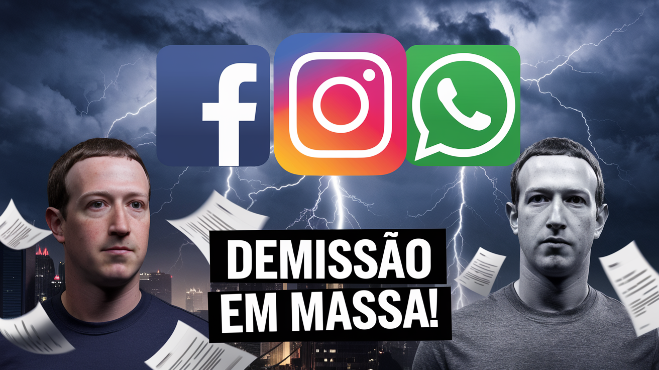 Meta surpreende ao anunciar 3.600 demissões sob comando de Zuckerberg. A estratégia visa "eficiência" e realinhamento de prioridades.