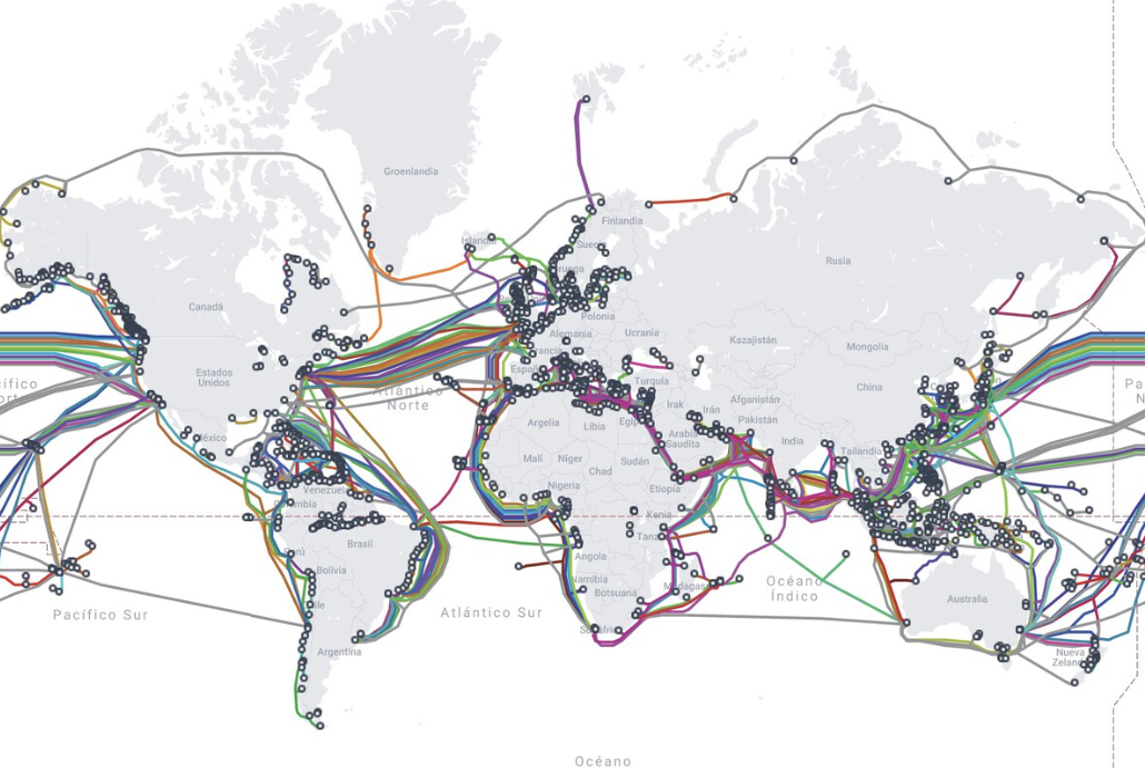 Además De Mostrar Los Cabos Ya Existentes, El Mapa Proyecta Los Nuevos Que Entrarán En Operación En Los Próximos Años, Totalizando Más De 300 Mil Kilómetros Adicionales. También Revela Curiosidades, Como El Aislamiento Total De Corea Del Norte Y Las Conexiones Limitadas De Países Como Cuba.