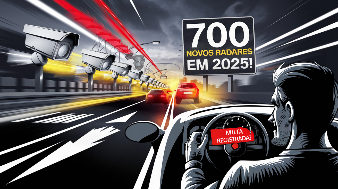 Estado terá mais de 700 novos radares em 2025! Medida divide opiniões: segurança ou arrecadação? Veja os impactos para os motoristas.