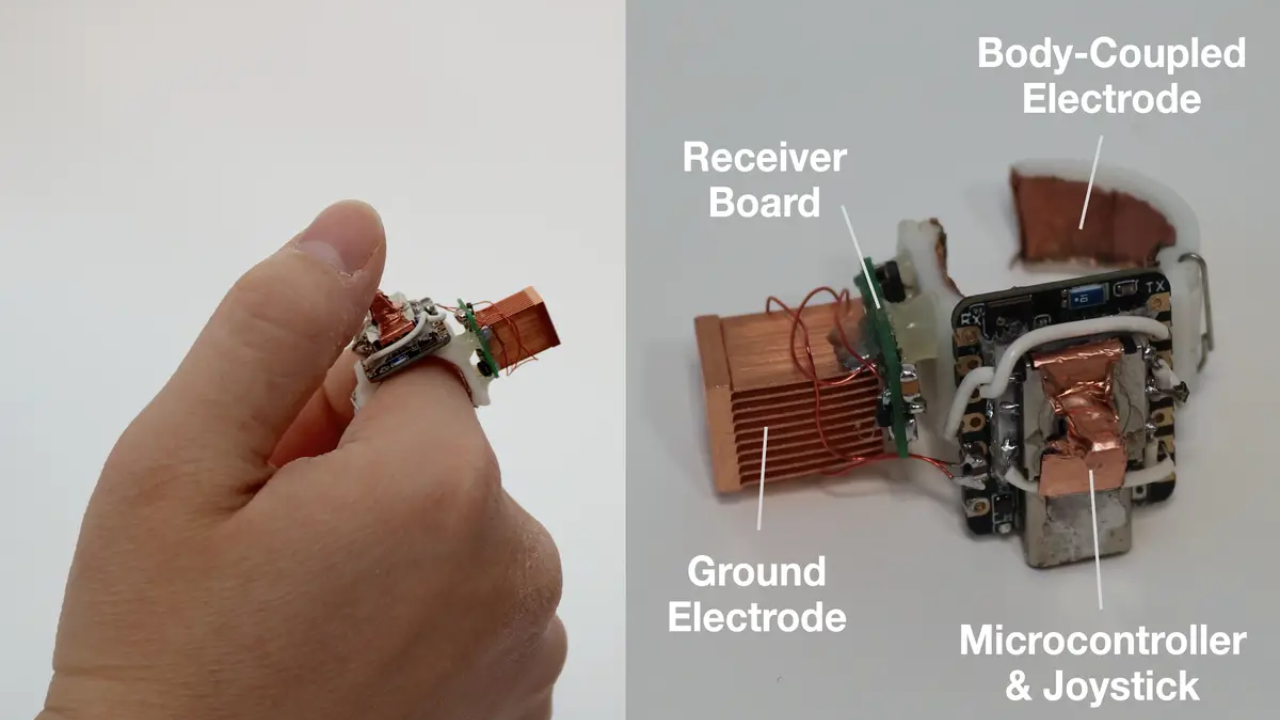 Científicos crean transmisor alimentado por batería para enviar energía a los receptores vía piel humana. Foto: Universidad Carnegie Mellon