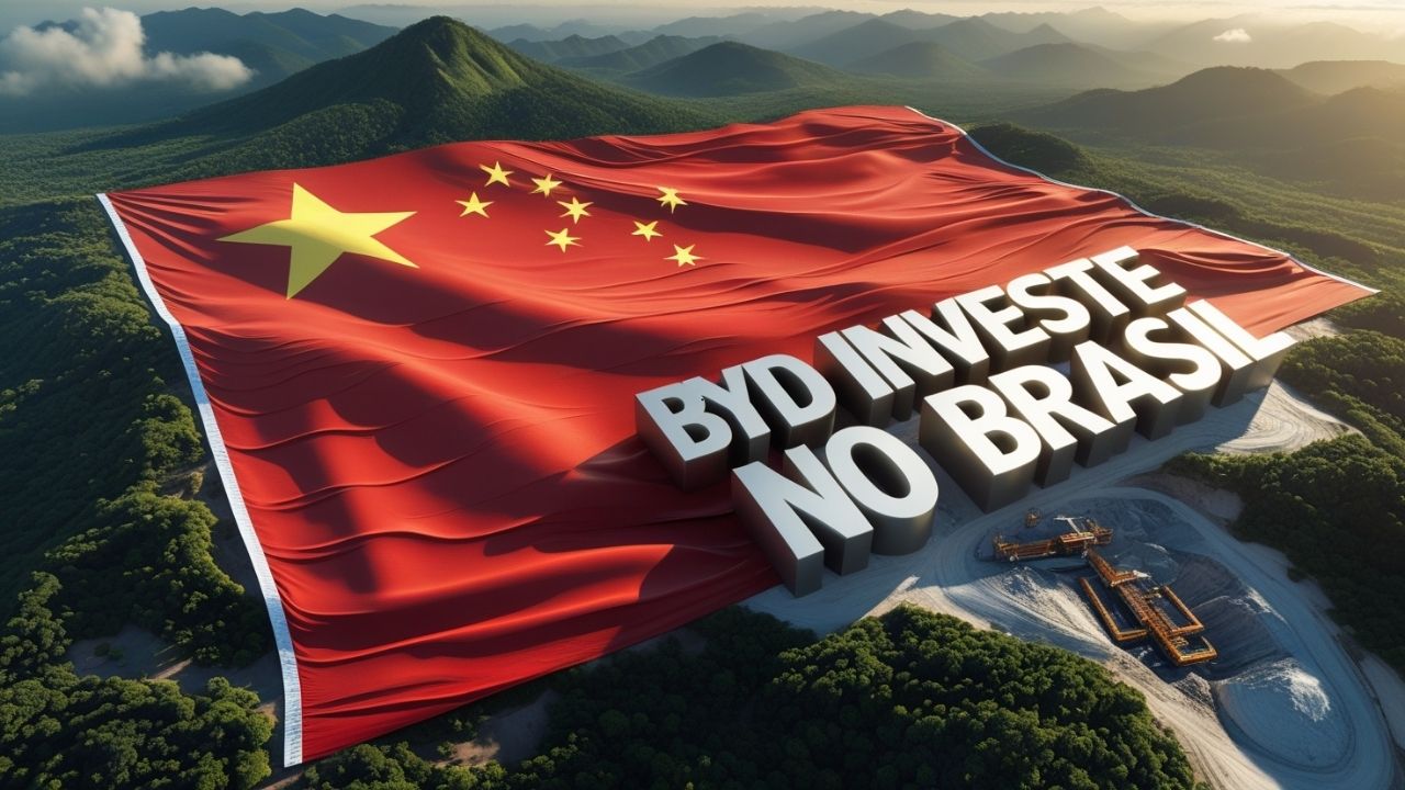 Chinesa BYD faz movimento bilionário e adquire direitos de mineração de lítio no Brasil, fortalecendo sua posição global
