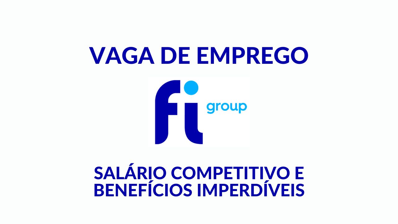 Fi Group oferece vaga Consultor Técnico Jr Industrial, possui salário competitivo + benefícios incríveis!