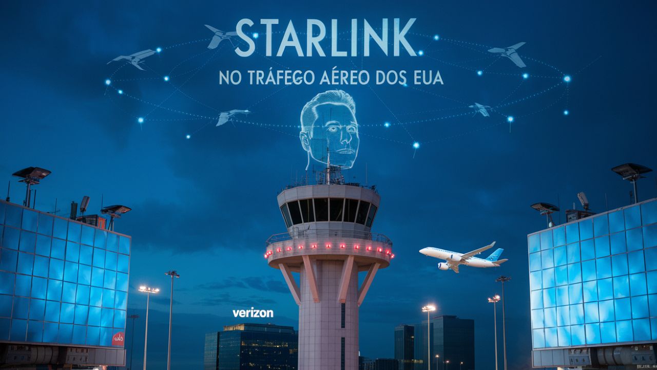 Musk desafia Verizon e instala Starlink no tráfego aéreo dos EUA – Revolução ou monopólio?