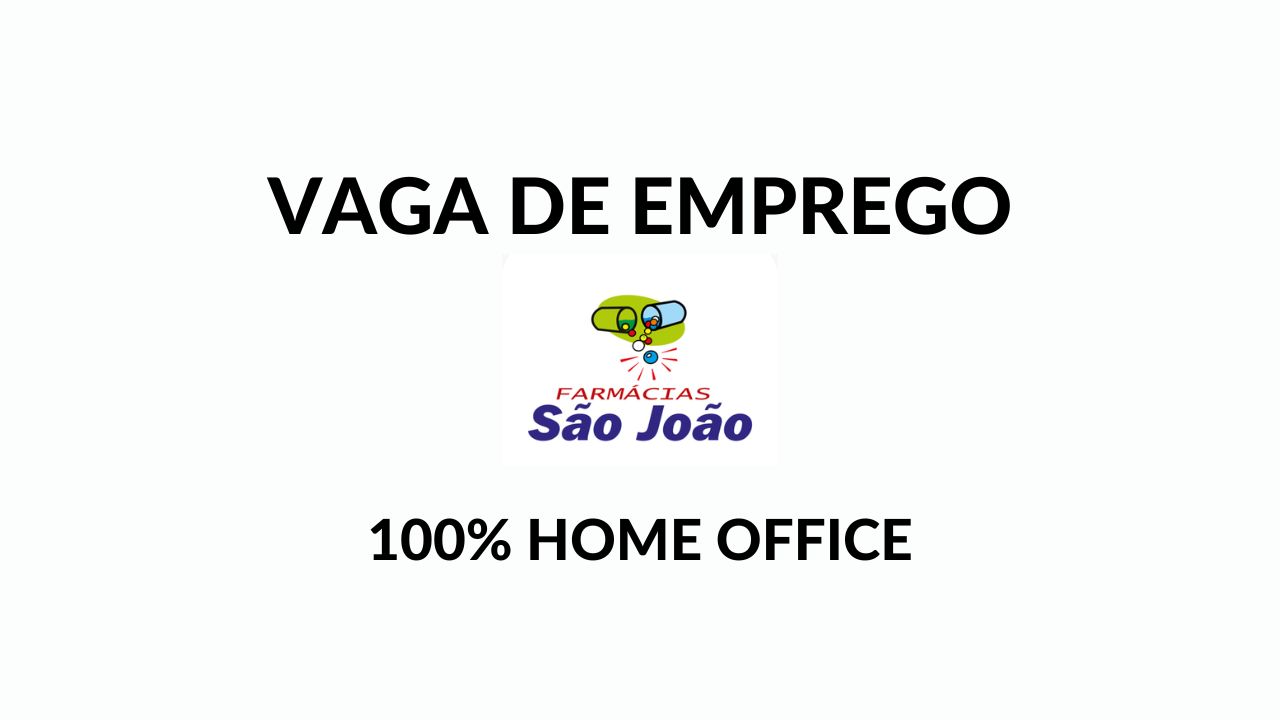 Quer trabalhar nas Farmácias São João e no conforto da sua casa? Vaga de Desenvolvedor(a) Backend Java Pleno - Vaga 100% Remota