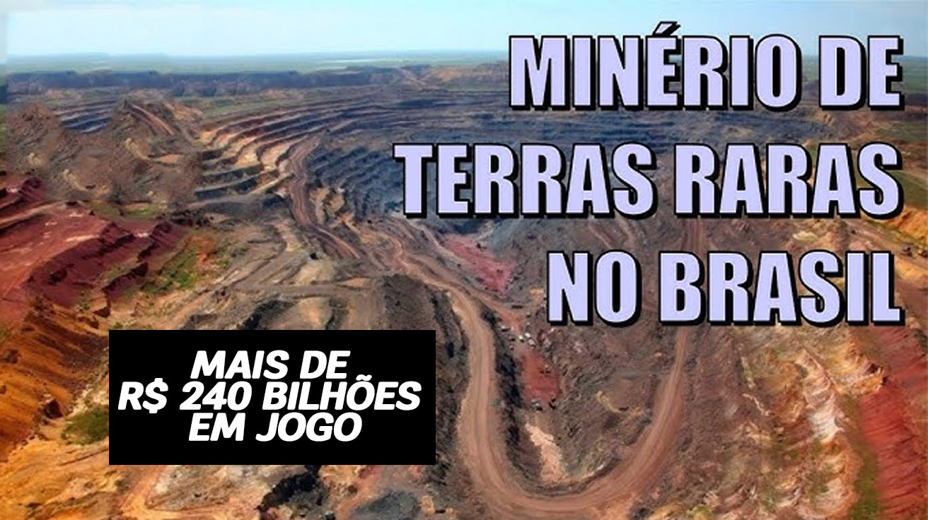 Brasil tem 10% das terras raras do mundo, mas refina pouco. Com planejamento, pode faturar R$ 243 bilhões por ano.