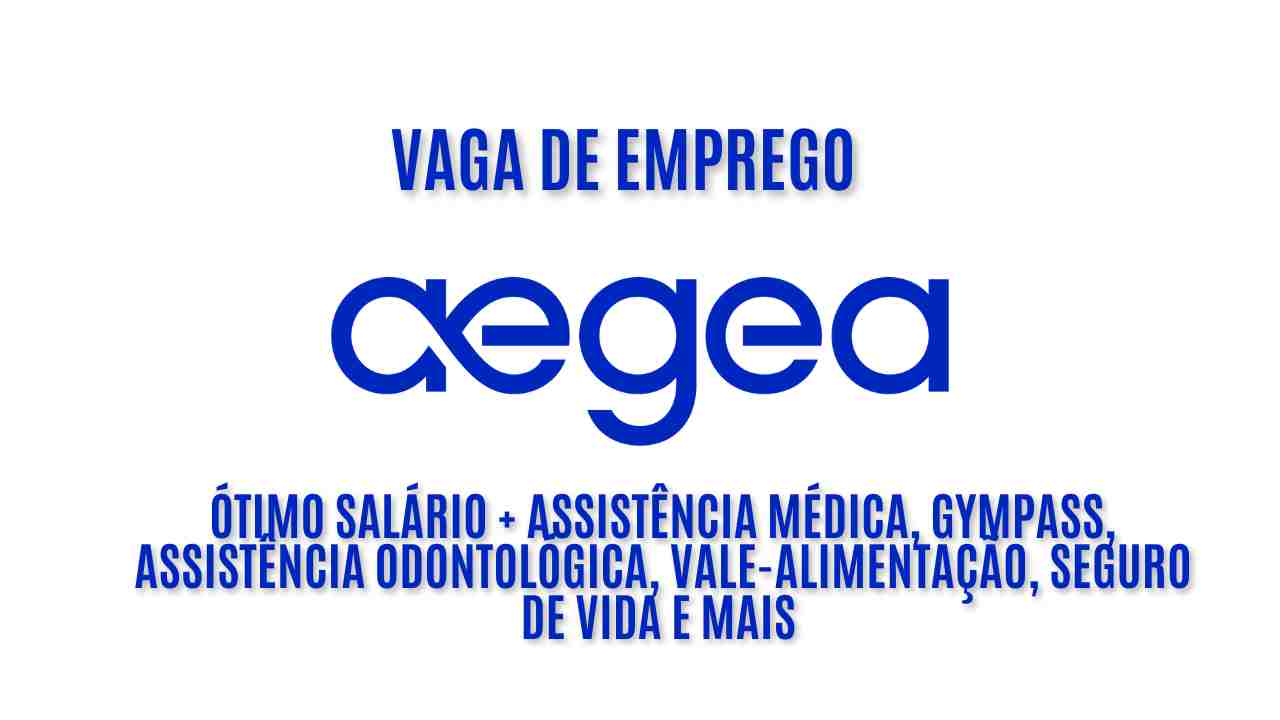 Trabalhe em casa (home office) na Aegea! A Aegea procura interessados para vaga de estágio em engenharia de processos; Oferece um ótimo salário + Assistência médica, Gympass, Assistência odontológica, vale-alimentação, seguro de vida e mais / veja como garantir sua vaga