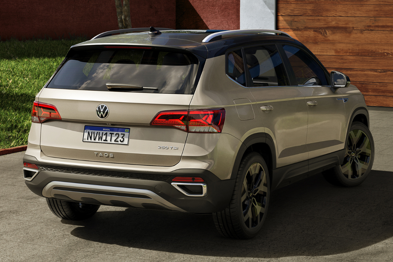 SUV compacto VW Taos usado chama atenção com motor turbo, porta-malas espaçoso e acabamento premium! Modelo disponível a partir de R$ 127 mil é destaque entre os seminovos