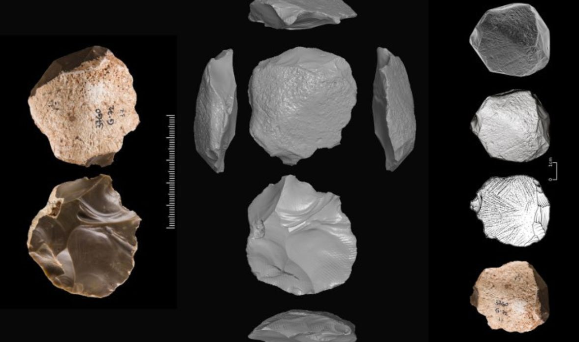 Los grabados muestran líneas, trazos y formas geométricas simples esculpidas en piedras, como zigzagueos, cruces y patrones repetitivos. Parecen haber sido hechos a propósito, indicando que los primeros humanos ya tenían un pensamiento simbólico.