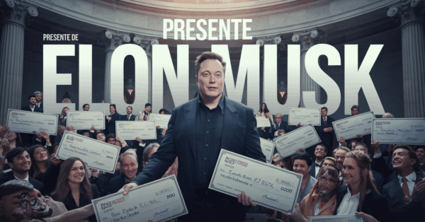 Elon Musk avalia enviar cheques de US$ 5 mil a contribuintes dos EUA com economias geradas pelo Doge. Plano depende de Trump!