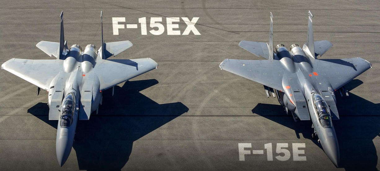 El F-15E fue diseñado en los años 1980 como un caza-bombardero de ataque táctico, mientras que el F-15EX es una versión modernizada con nueva aviónica, radar AESA y mayor capacidad de carga bélica. El F-15EX cuenta con un sistema avanzado de guerra electrónica (EPAWSS), haciéndolo más resistente a amenazas modernas que el F-15E.