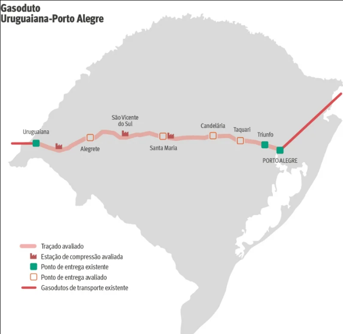 El gasoducto Uruguaiana-Porto Alegre es una de las opciones en estudio para importar gas argentino, pero enfrenta desafíos financieros y estructurales. Su alto costo y la necesidad de reforzar el Gasbol ponen en duda su viabilidad en comparación con la ruta a través de Paraguay.