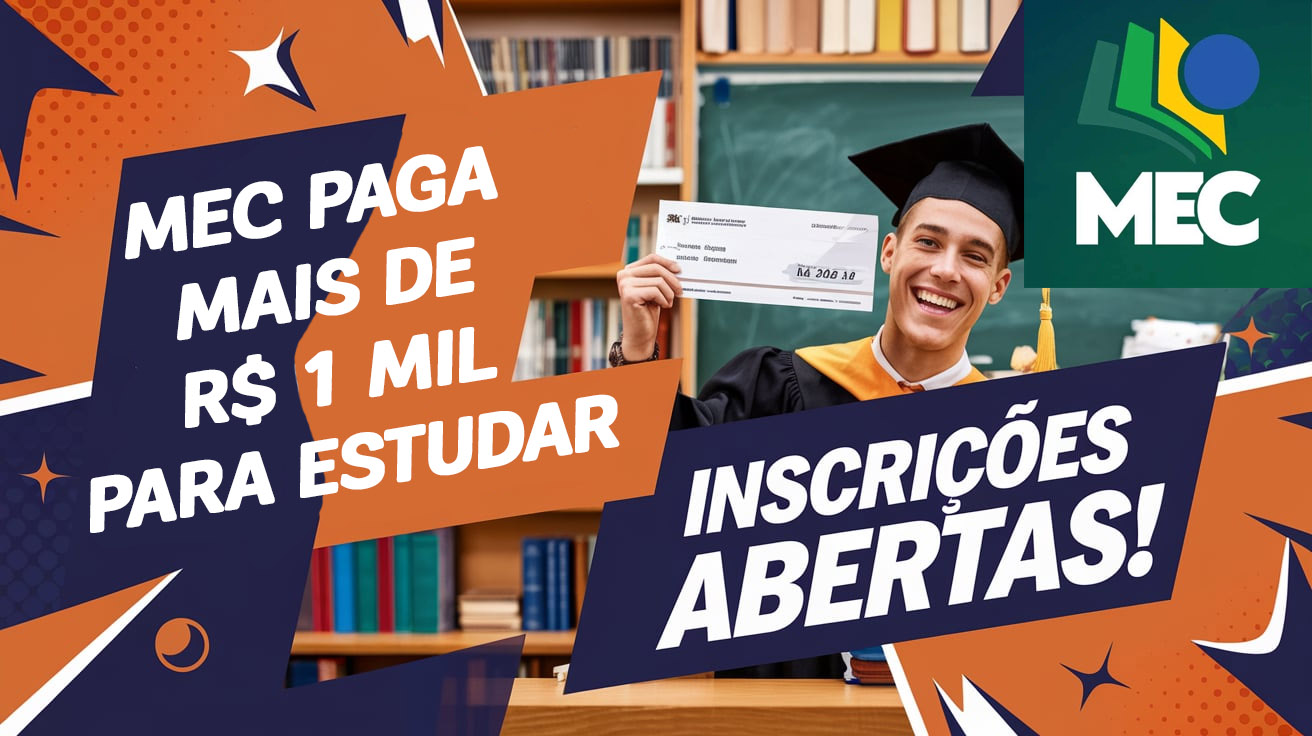 MEC abre inscrições para o Pé-de-Meia Licenciaturas! Bolsa de mais de R$ 1 mil incentiva formação de professores. Saiba como participar!