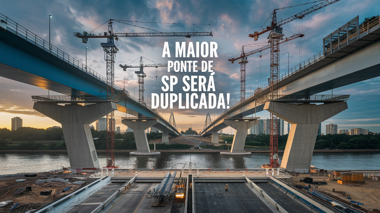 Maior ponte de SP será duplicada com investimento de R$ 353,9 milhões, impulsionando a logística e segurança da região.
