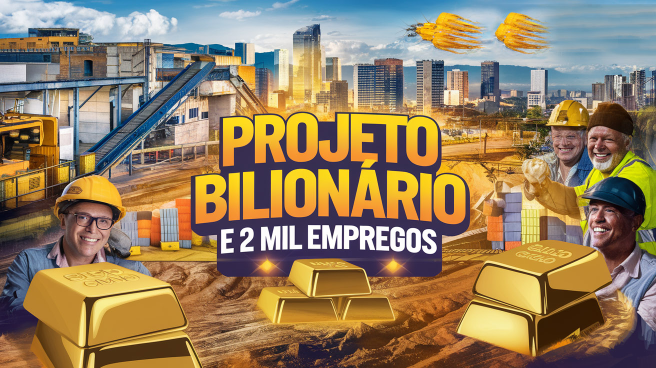 Projeto de mineração de ouro em Monte do Carmo, Tocantins, prevê investimento de R$ 1,4 bilhão e geração de 2 mil empregos na região.