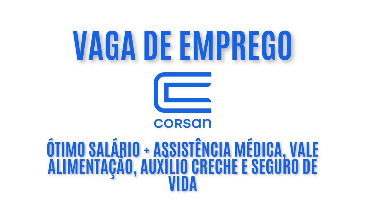 A Corsan está procurando interessados em trabalhar de segunda a sexta como analista analytics: Oferece ótimo salário + assistência médica, vale alimentação, auxílio creche e seguro de vida, veja como garantir a vaga