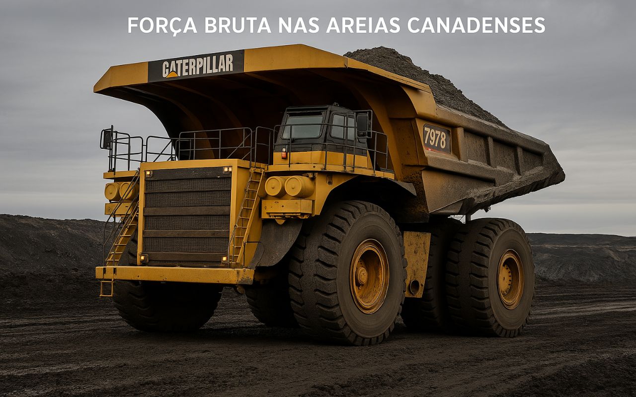 Caterpillar 797B em operação no Canadá.