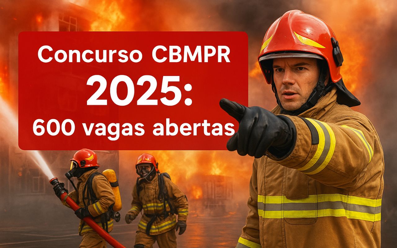 Concurso do Corpo de Bombeiros do Paraná abre 600 vagas com inscrições em abril
