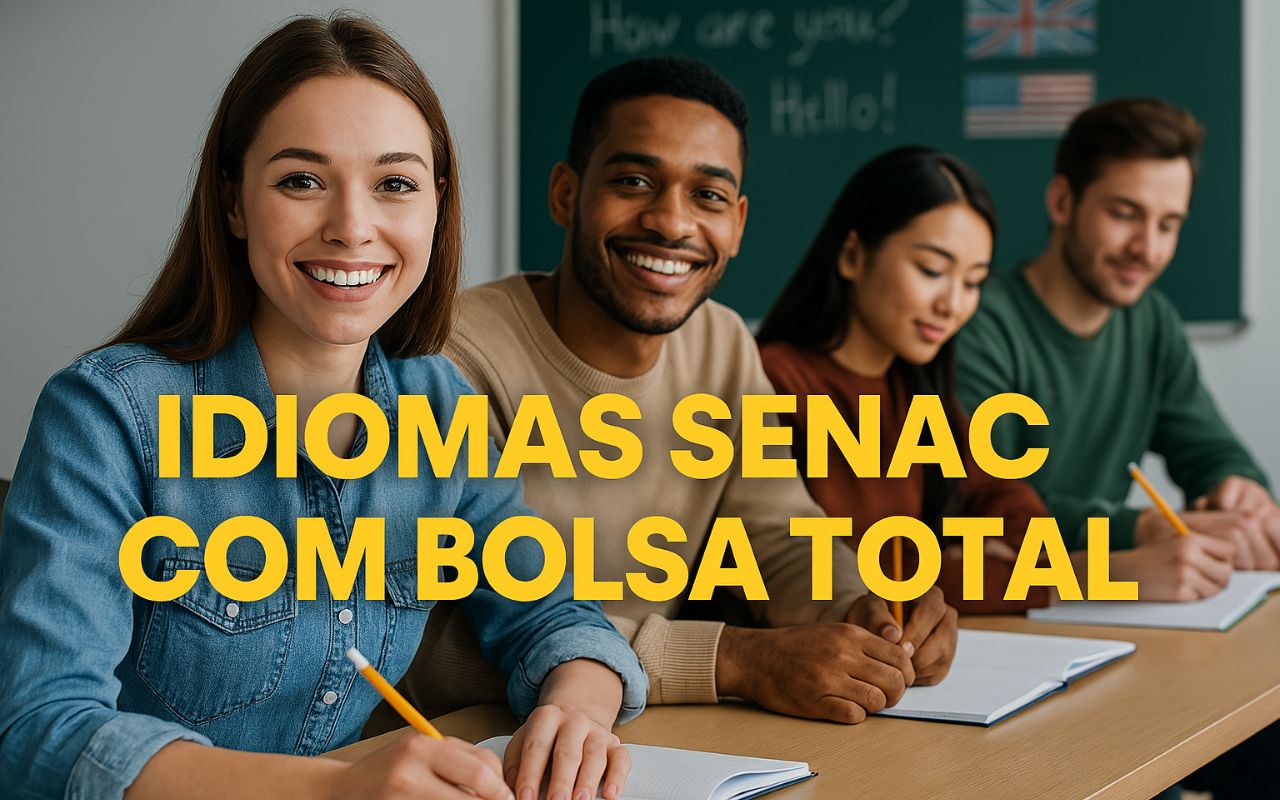 Cursos SENAC oferecem idiomas com bolsa e desconto