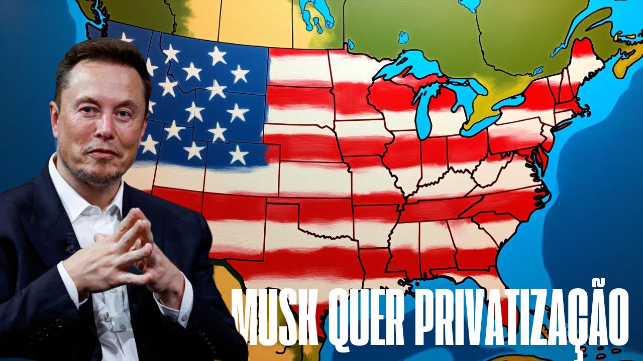 Elon Musk critica estatais dos EUA e defende privatização total: ‘Deveríamos privatizar tudo que pudermos’