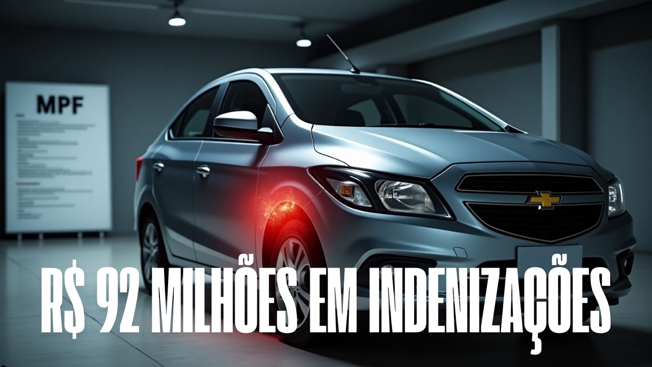 MPF move ação contra Chevrolet e pede R$ 92 milhões em indenizações a 4.189 clientes do Onix por falhas estruturais. Justiça pode determinar recall