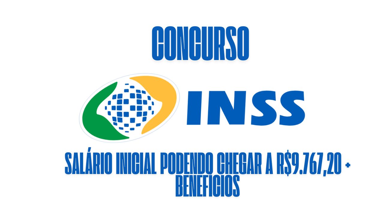 Mais de 1.000 vagas em diversas áreas com salário inicial podendo chegar a R$9.767,20 + benefícios! Saiba mais sobre o concurso INSS 2025 e como se preparar