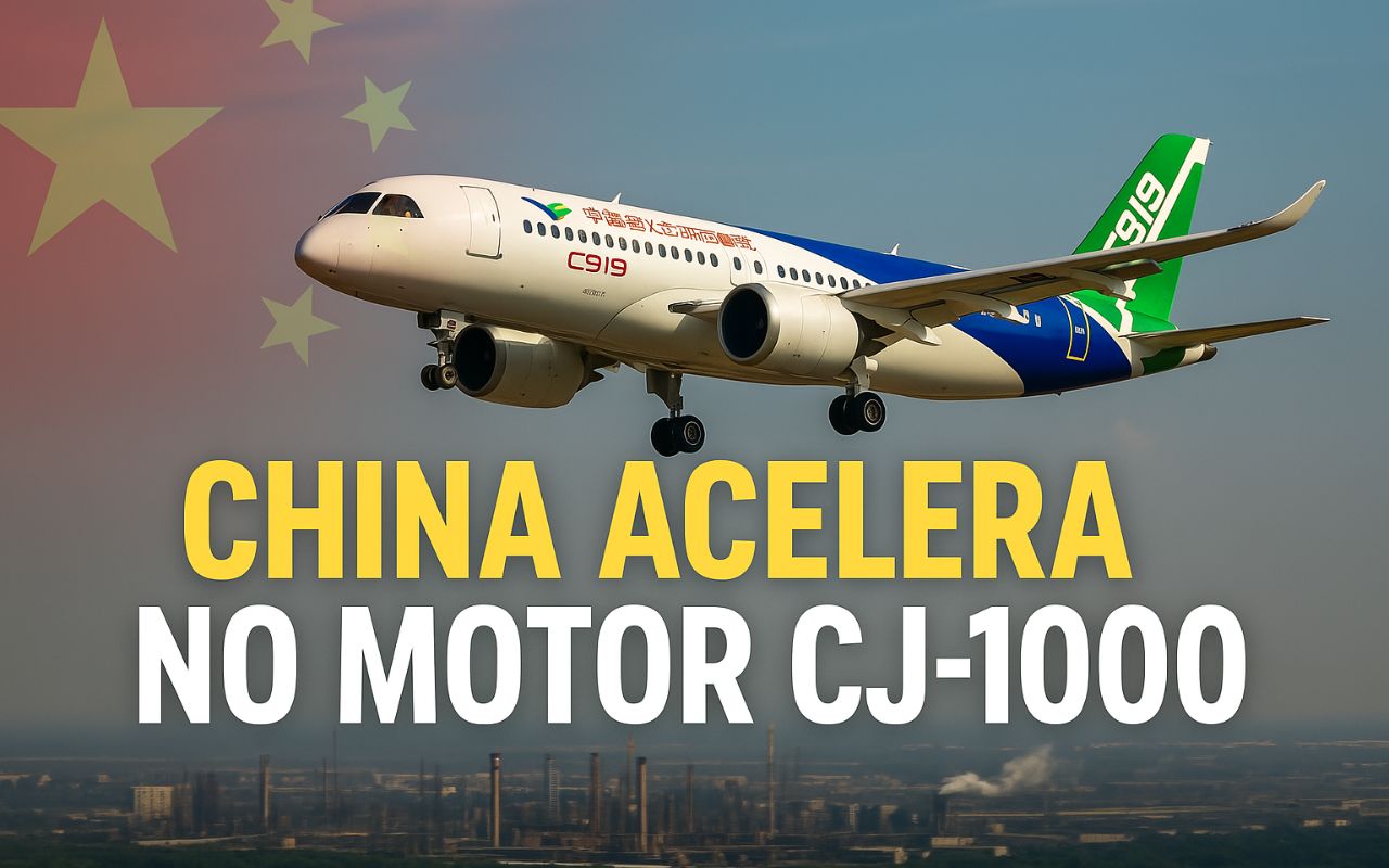 China avança no motor do jato C919