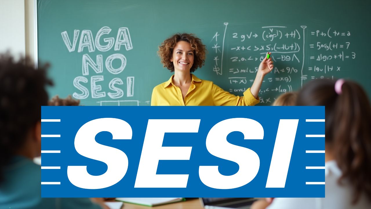 SESI SC tem vaga de emprego para professor de Matemática em Criciúma. Salário de R$ 31,57 por hora-aula. Vagas online com inscrições até 30 de março. Veja como participar.