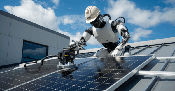 Robô ultrarrápido instala 600 painéis solares em apenas 10 horas e pode transformar o setor de energia renovável 