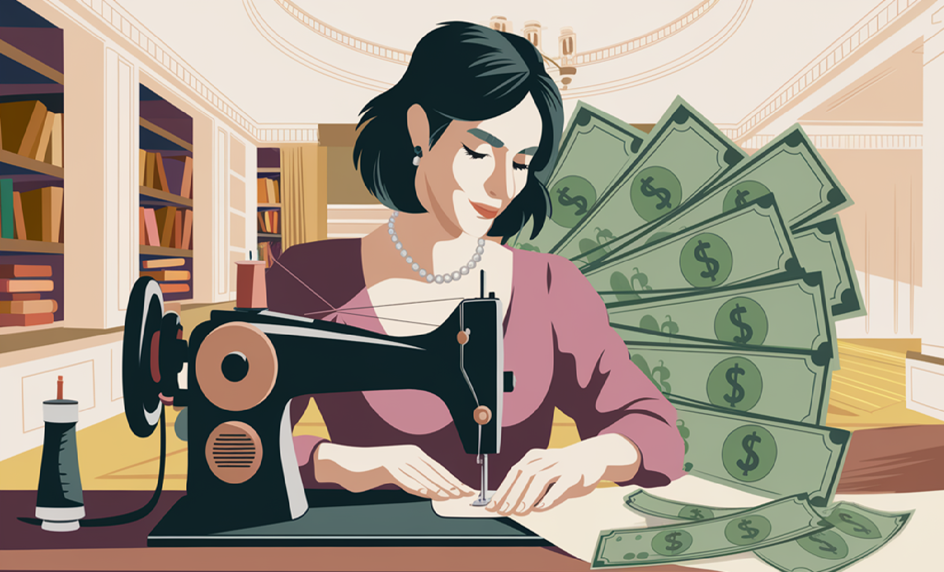 empreendedora, negócio, lenços artesanais