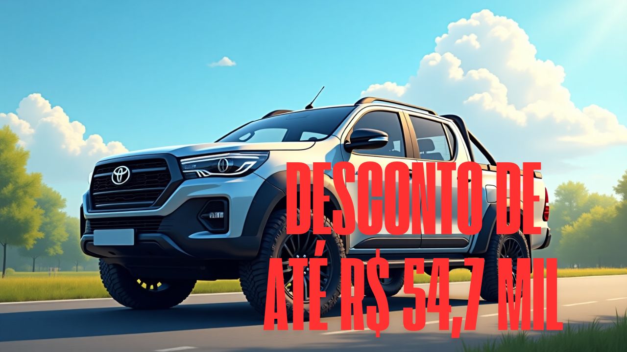 Toyota Hilux com desconto de até R$ 54,7 mil para CNPJ! Veja como garantir a sua agora