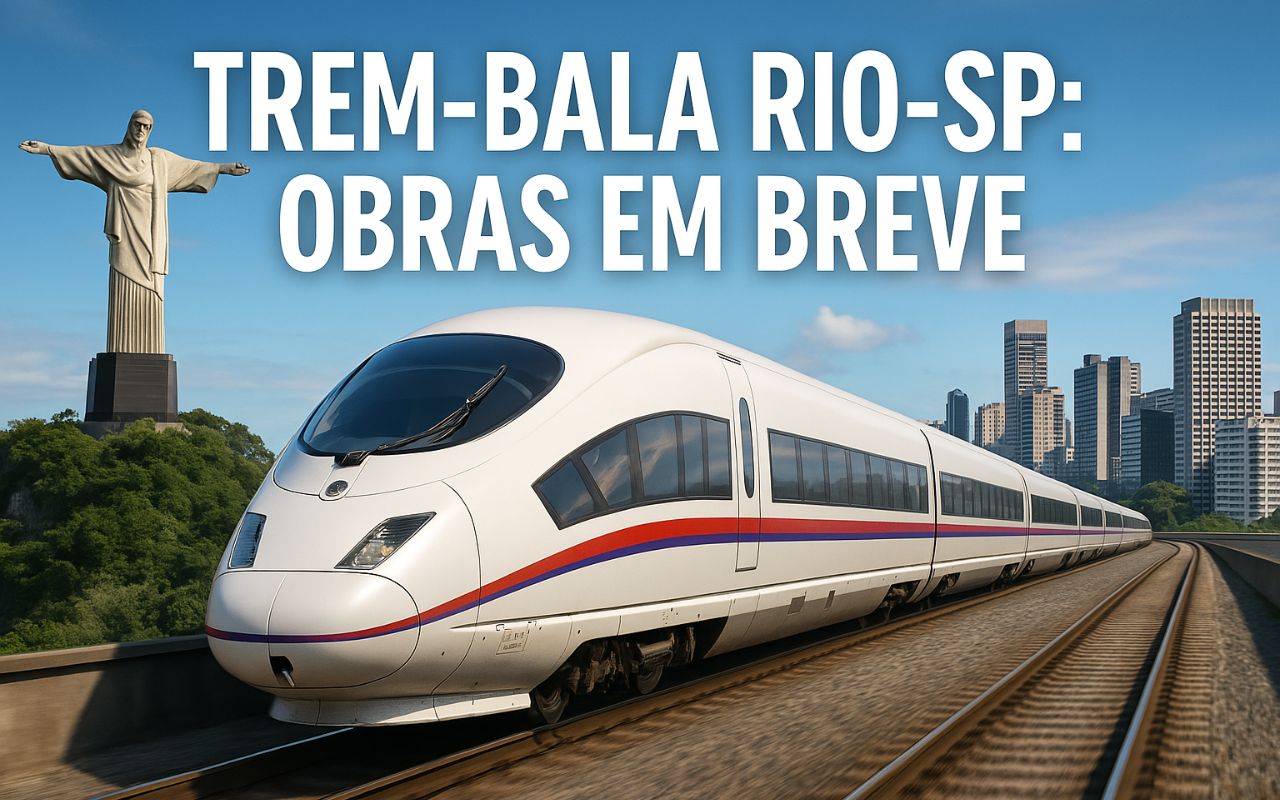 Brasil planeja trem-bala entre Rio e SP com viagem em 105 minutos e estreia até 2032