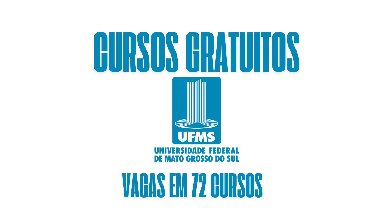 UFMS anuncia vagas em 72 cursos presenciais e a distância: Oportunidade para ingressar sem vestibular tradicional, as inscrições vão até 12 de março