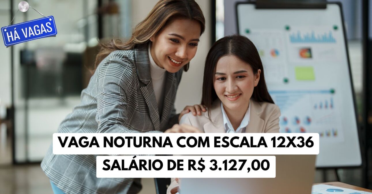 Vaga noturna com escala 12x36! Empresa do ramo de seguros busca Analista de Operações para trabalhar de carteira assinada e oferece salário de R$ 3.127