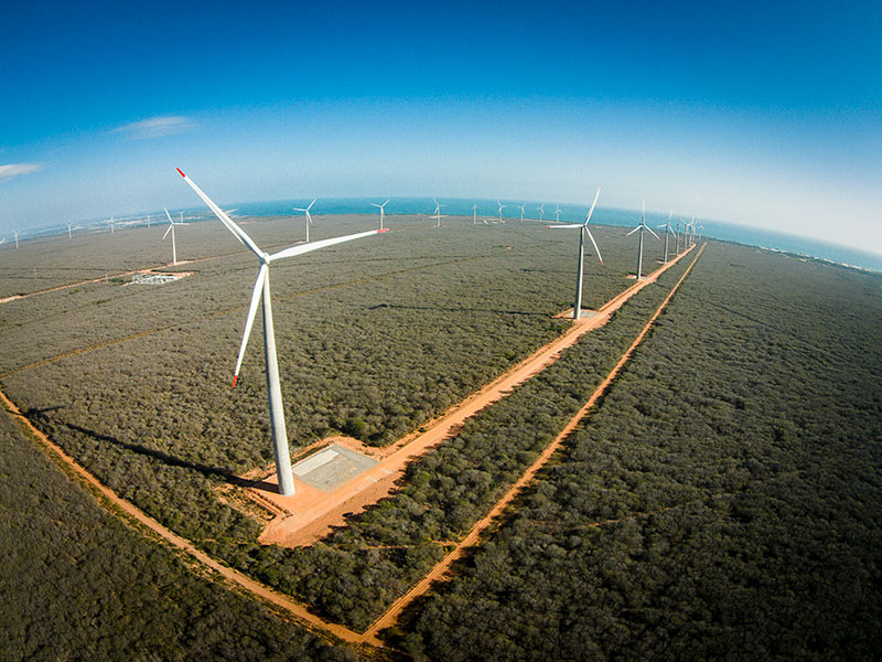 aerogeradores da Voltalia no Cluster Sao Miguel do Gostoso