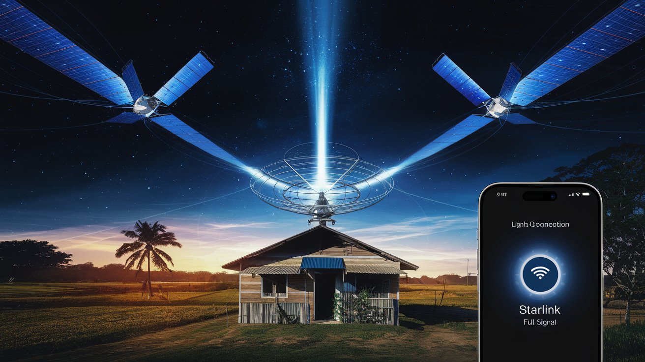 A Starlink de Elon Musk chega ao Brasil com plano de R$ 55/mês! Internet via satélite com alta velocidade e dados ilimitados.