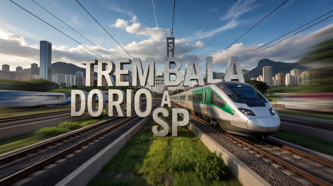 Trem-bala ligando Rio a SP em 105 minutos, mas passagem custa R$ 500! Projeto bilionário promete transformar o transporte no Brasil.