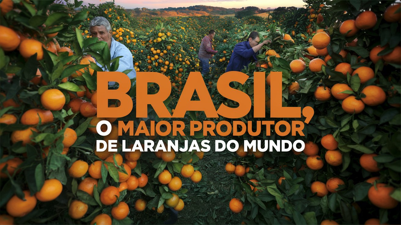 Brasil domina o mercado global de suco de laranja, com empresas como Cutrale e Citrosuco liderando a produção e exportação mundial.
