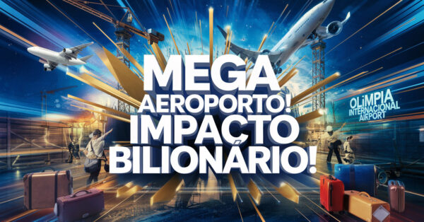 São Paulo terá um novo Aeroporto Internacional! A obra de R$ 1 bilhão em Olímpia criará 5 MIL empregos e impulsionará o turismo e a economia.