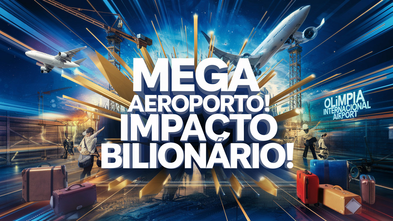 São Paulo terá um novo Aeroporto Internacional! A obra de R$ 1 bilhão em Olímpia criará 5 MIL empregos e impulsionará o turismo e a economia.
