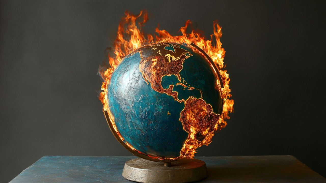 astronauta - planeta terra - aquecimento global - atmosfera