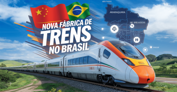 Araraquara pode sediar fábrica da CRRC, maior fabricante de trens do mundo, gerando empregos e impulsionando a economia regional.