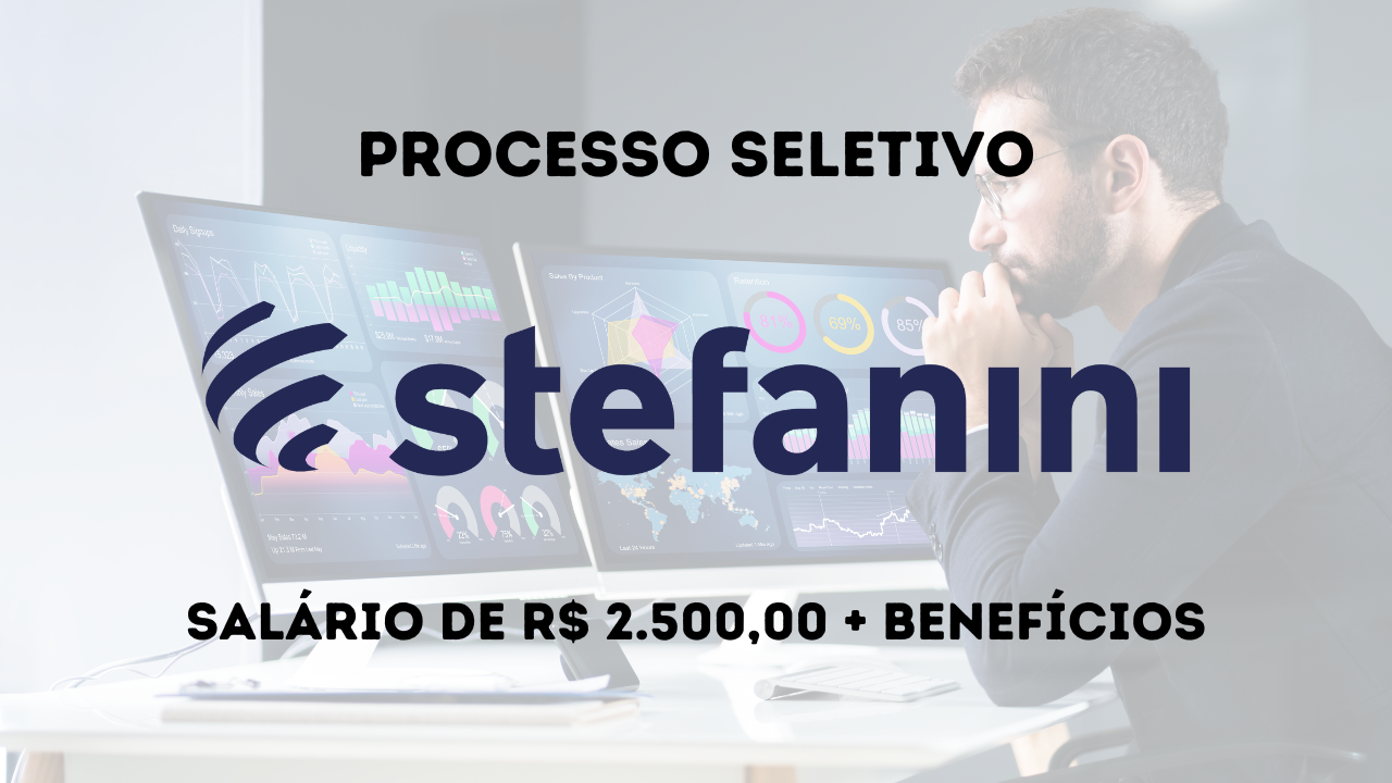 Stefanini abre vaga de emprego para Analista de Qualidade. Salário de R$ 2.150,00, benefícios atrativos e trabalho presencial.