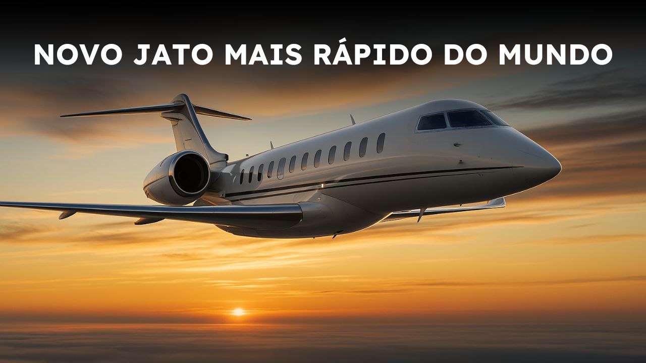 Bombardier revela o jato mais rápido do mundo: Global 8000 impressiona com luxo e velocidade quase supersônica