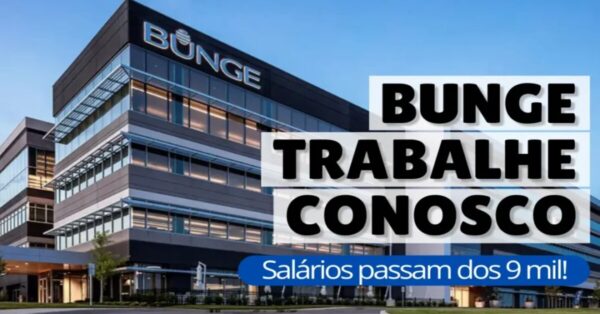 Bunge abre processo seletivo para brasileiros! Empresa convoca pessoas das áreas de tecnologia, Logística, Administração e outras categorias; são mais de 70 vagas 