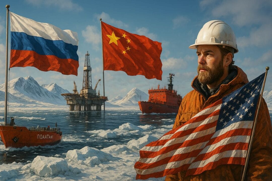 Rússia e China avançam no Ártico em busca de petróleo e gás, enquanto os EUA enfrentam dificuldades logísticas e perdem espaço na disputa geopolítica mais gelada e estratégica do planeta
