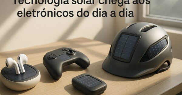 Eletrônicos com energia solar ganham espaço no mercado e trazem soluções para recarga sem depender da tomada